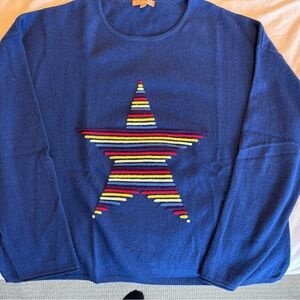 KIER + J Deep Blue Sweater